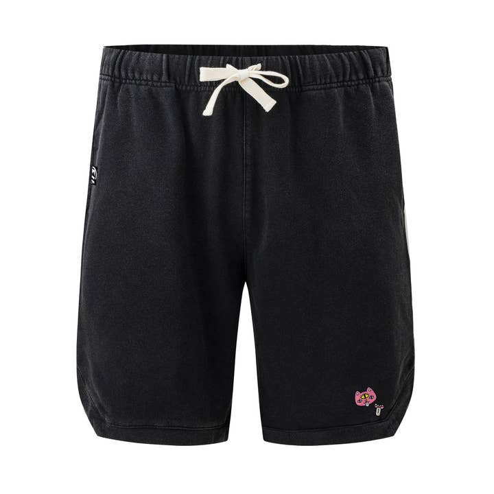 Short brodé Creepy Cat pour la vente par FreshHoods