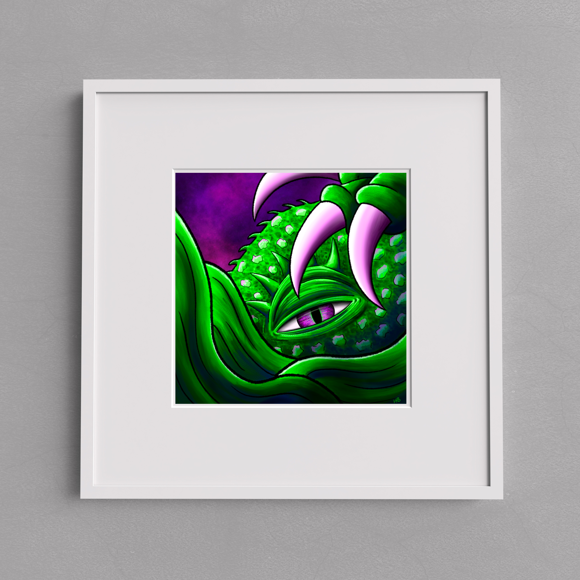 Hannah Kate Makes - Wholesale Art Print - Hibernate Art Print - Creepy Sea Creature12