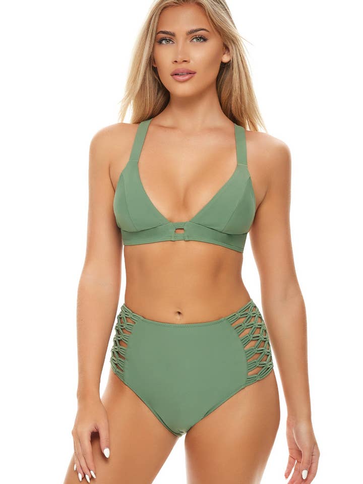 H2oh Colours - Vente Bas de maillot de bain – femme - Fond en macramé Mykonos16