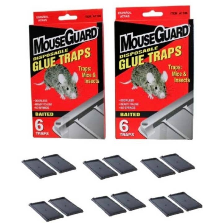 St. Louis Wholesale LLC - Wholesale Animal Repellent - Mouse Traps-CTR Mouseguard- 6 Baited Odorless Traps