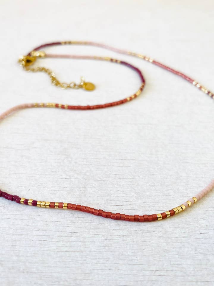 Pärlhalsband, halsband rostfritt stål, choker C050 för wholesale av Atelline