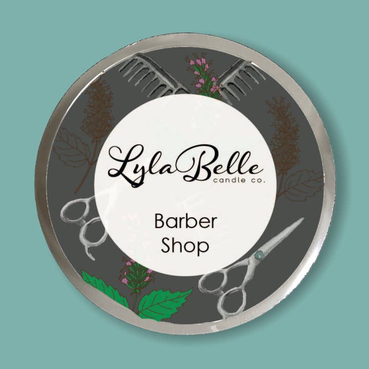 Barber Shop Wax Melt Pot for wholesale by Lyla Belle Candle Co.