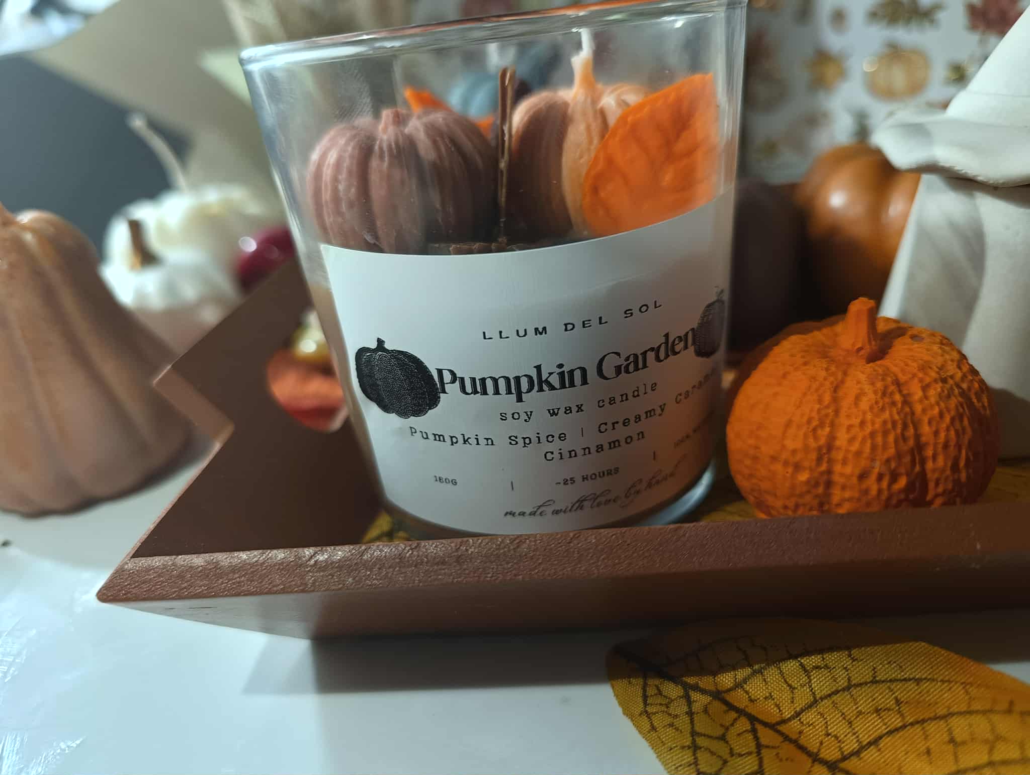 Llum del Sol - Wholesale Jar/Filled Candle - Pumpkin Candle Chai Candle – Pumpkin Spice, Creamy Caramel 11