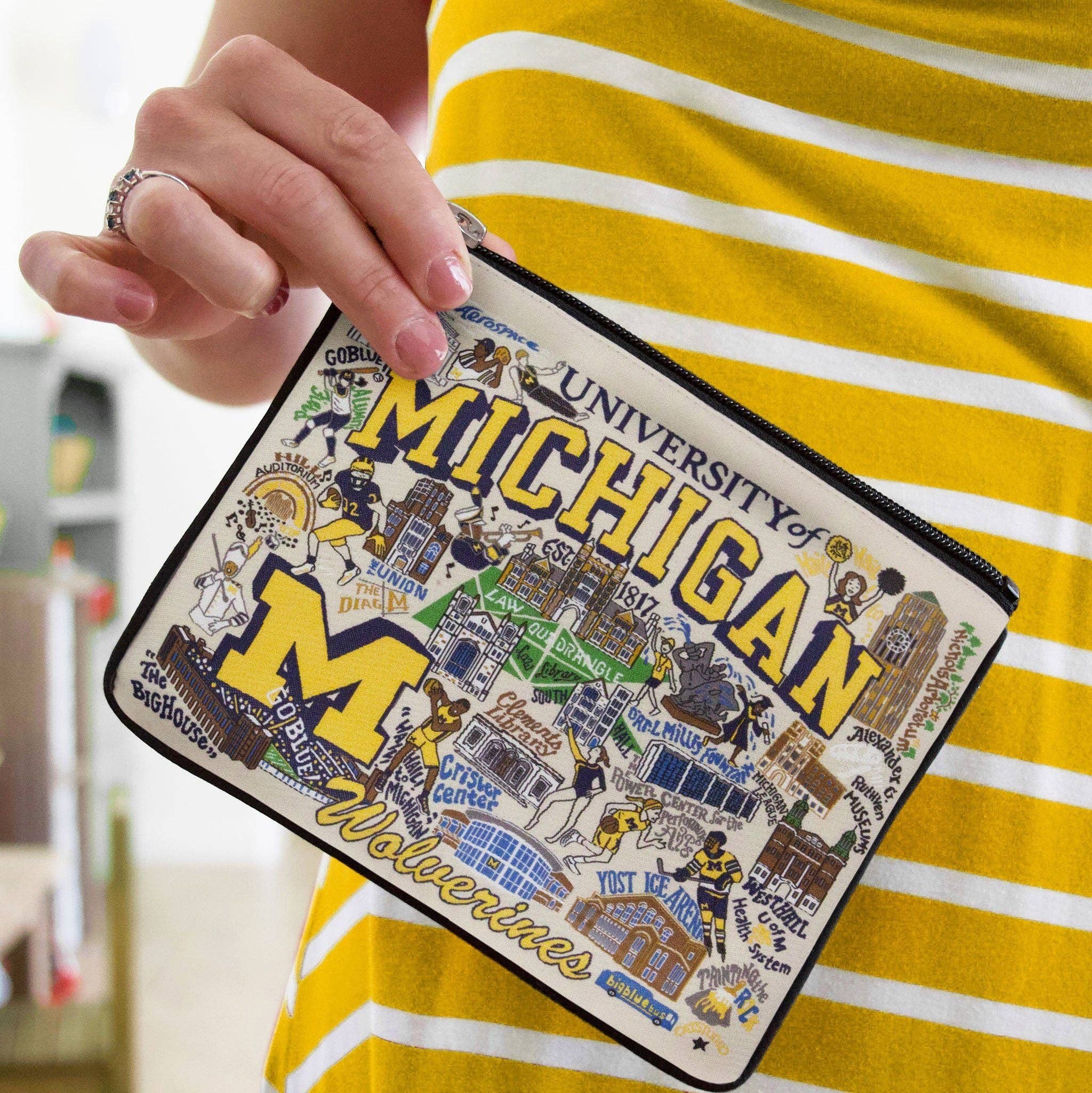 catstudio - Wholesale Pouch - Unisex - Michigan, University of Collegiate Zip Pouch3