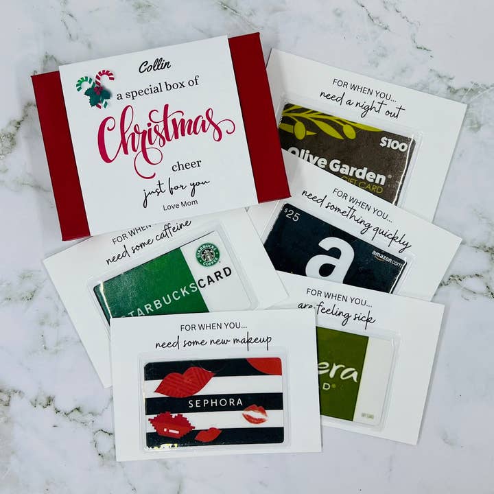 Christmas Gift Card Box | Gift Card Holder | Christmas Gift | Keepsake Gift Box | Holiday Gift Cards | Gift for Him | Gift for Her for wholesale by Nans Tees