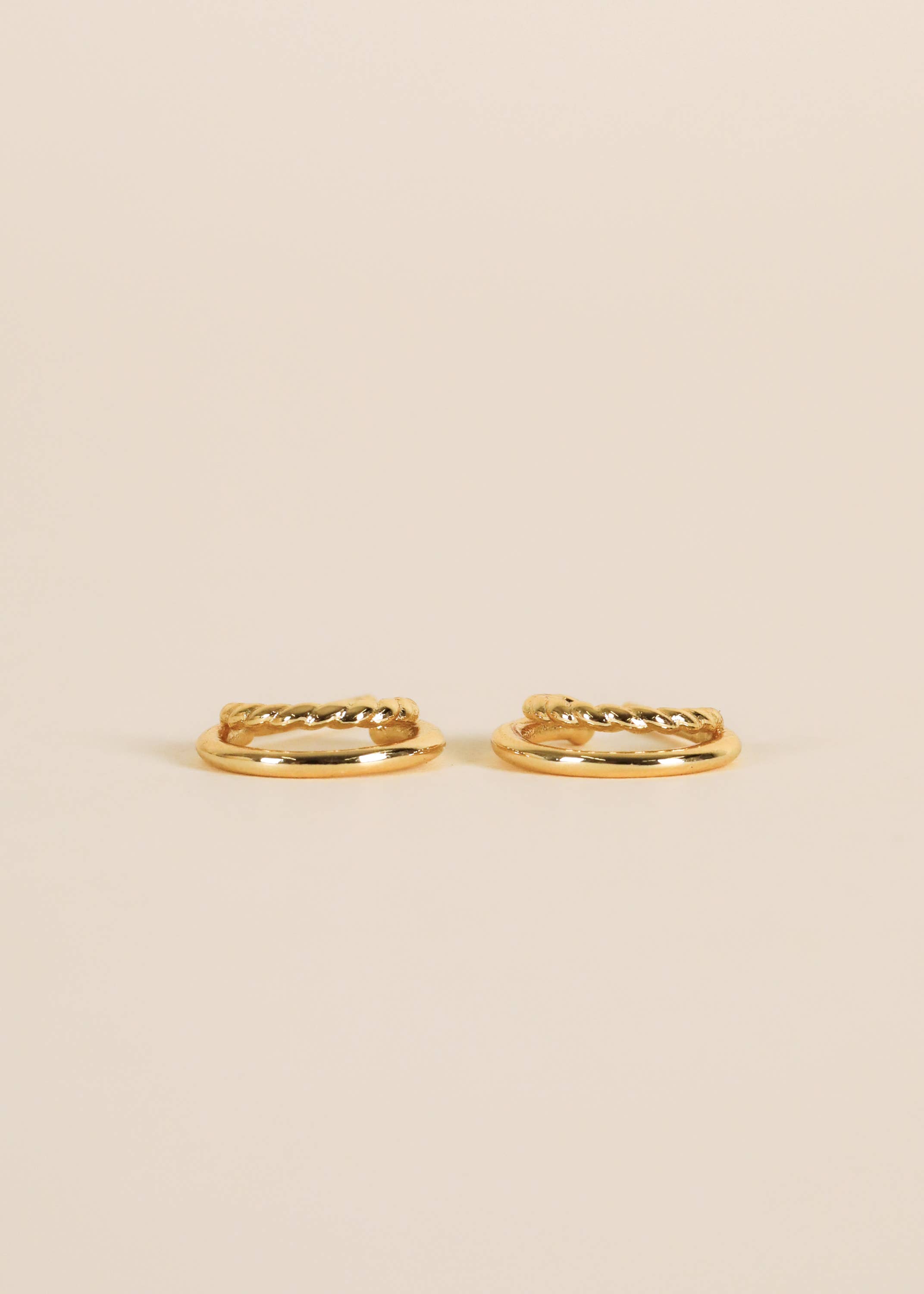 JaxKelly - Wholesale Hoop Earrings - Gold Hoop - Double - Earrings4
