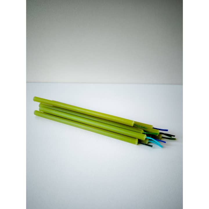 korys - Wholesale Cake Candle - Birthday Candles - green beeswax 4