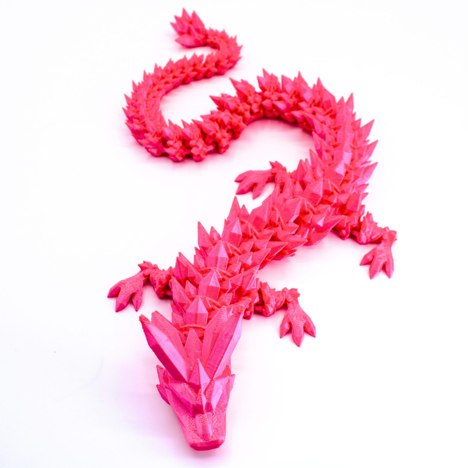 Dragon Fidgets - Wholesale Fidget Toy - Kids - 19IN Crystal Dragon Fidget Toy Decor, 3D Printed35