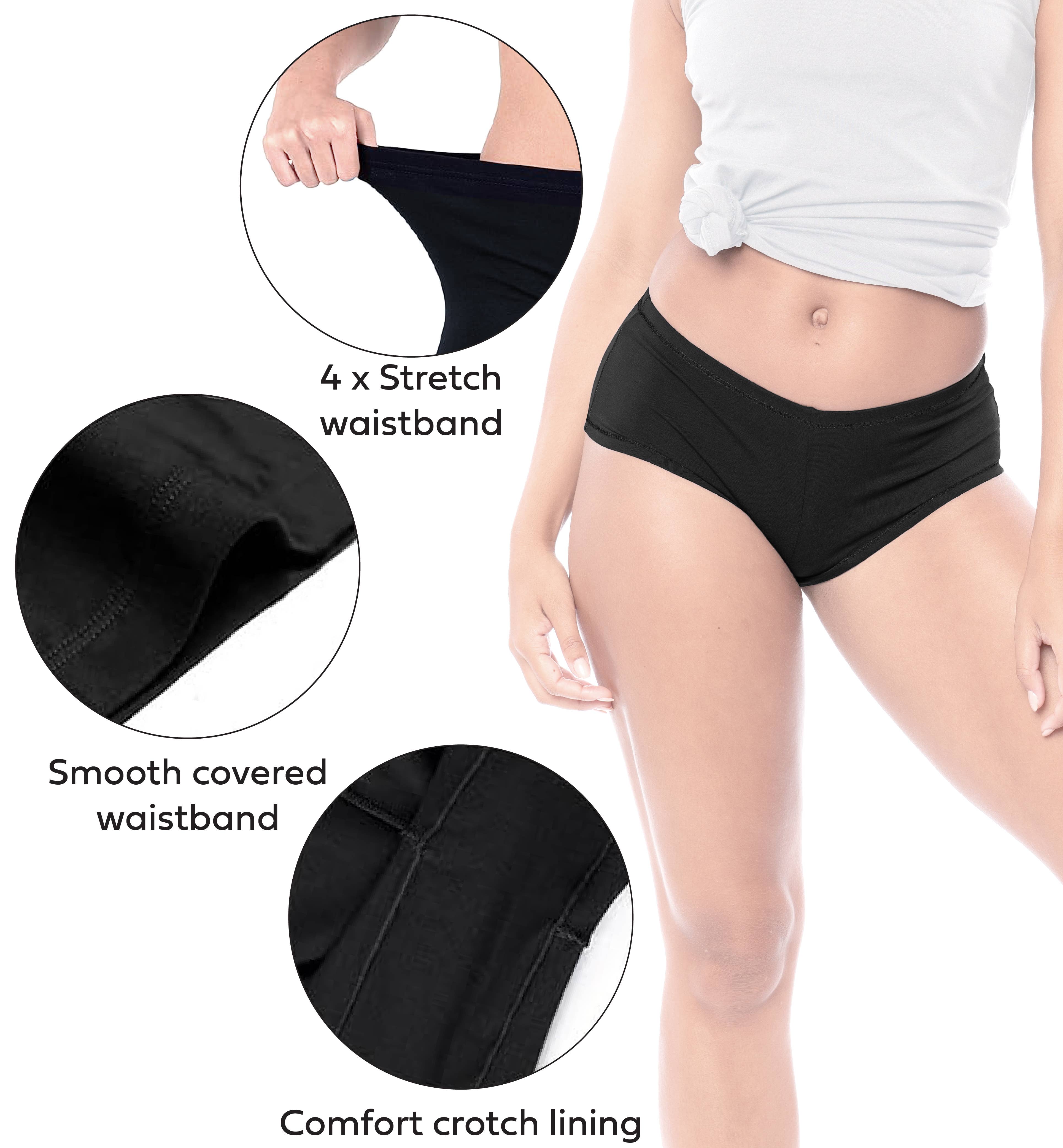 I-Wear Brands - Vendita all'ingrosso Intimo - Donna - Confezione da 12 slip da donna Basic Boyshort in cotone1