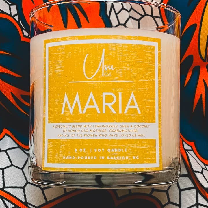 "Maria" Soy Wax Candle for wholesale by Usu Company Candles