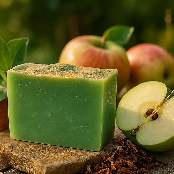 Sparkling Apple Soap (no packaging - private label) for wholesale by DeShawn Marie Soap Boutique
