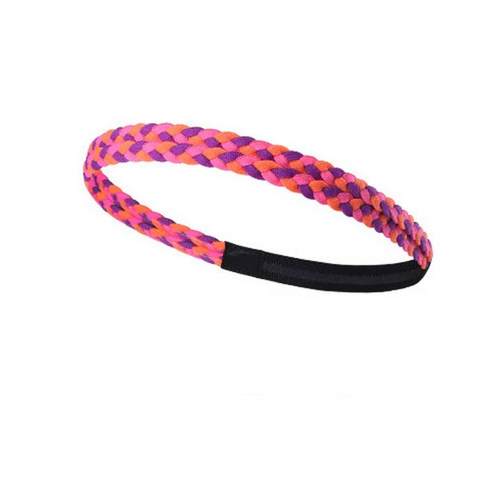 ACCITY - Wholesale Fashion Headband - Women's - Braided Non-Slip Silicone Sweatband for Sports_CWMM79521