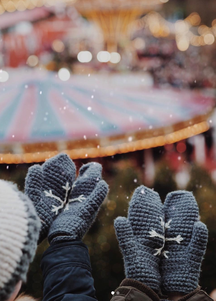 EKA – wholesale Mittens – Child – Handmade Hidden Snowflake Mittens For Children2