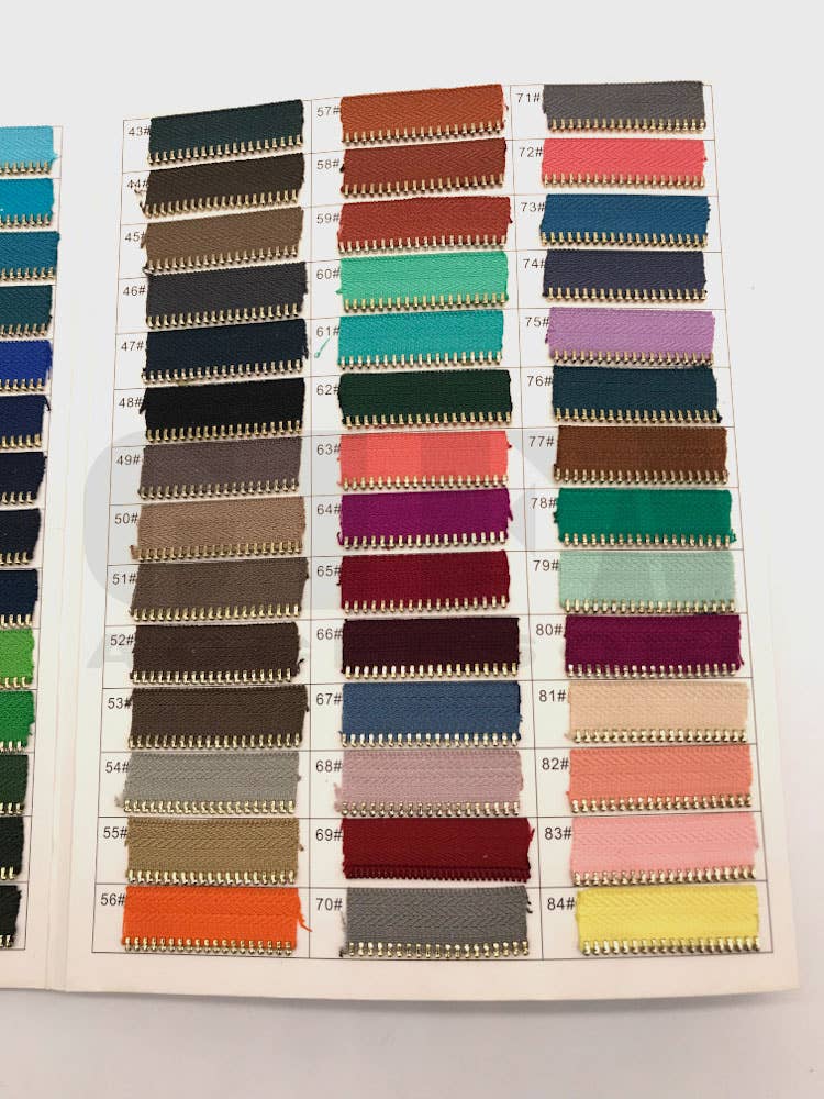 Gifa Accessori - Wholesale Zipper - Fixed metal zippers type 5 complete with nickel slider CUSTOM MADE2