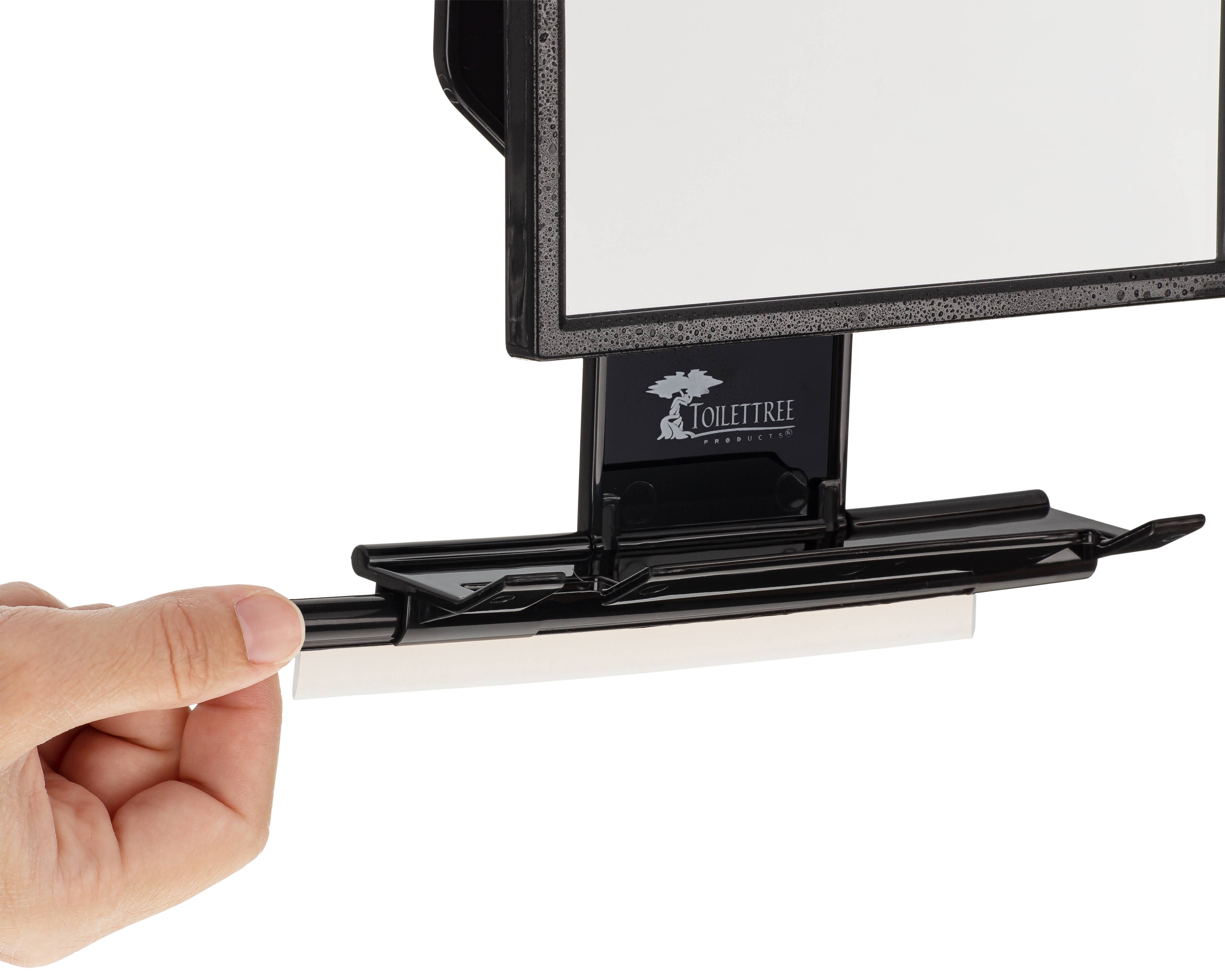 ToiletTree Products - Wholesale Bathroom Mirror - Deluxe Fogless Shower Mirror with Shelf and Squeegee10