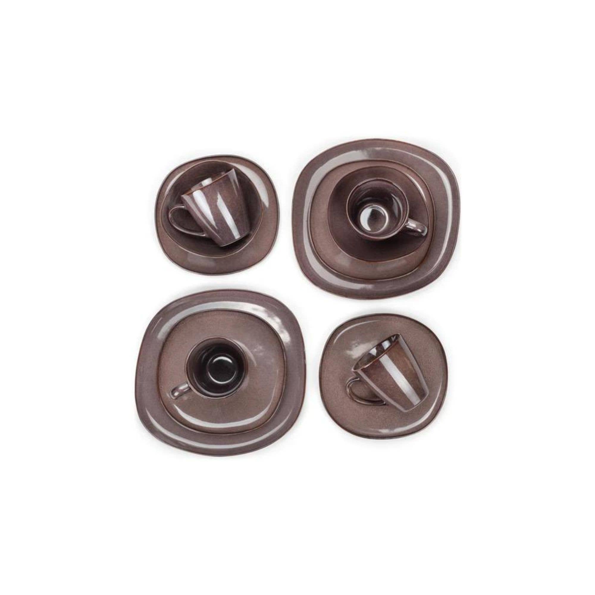 EAST AVENUE - Vendita all'ingrosso Servizio da tavola - Set da tavola da 16 pezzi Smooth Purple3