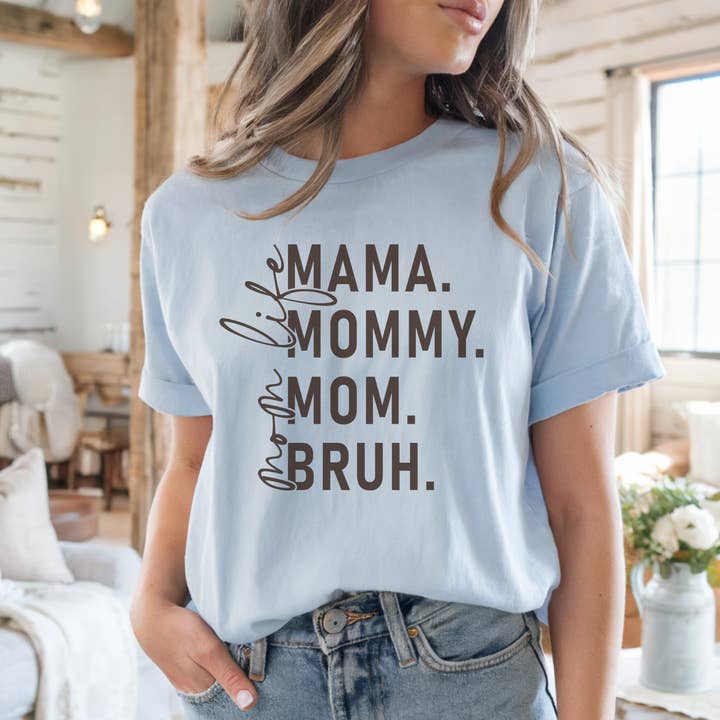 Trendznmore - Modern Graphic Apparel - Wholesale Screen Printed T-Shirt - Women's - Mom Life Mother's Day Graphic T-Shirt4