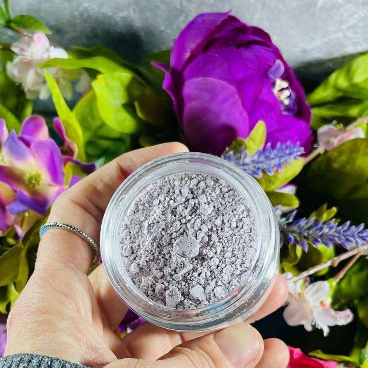 Mandala Gems - Wholesale Skincare Face Mask - Amethyst Nourishing Purple Clay Mask with Real Amethyst Sand