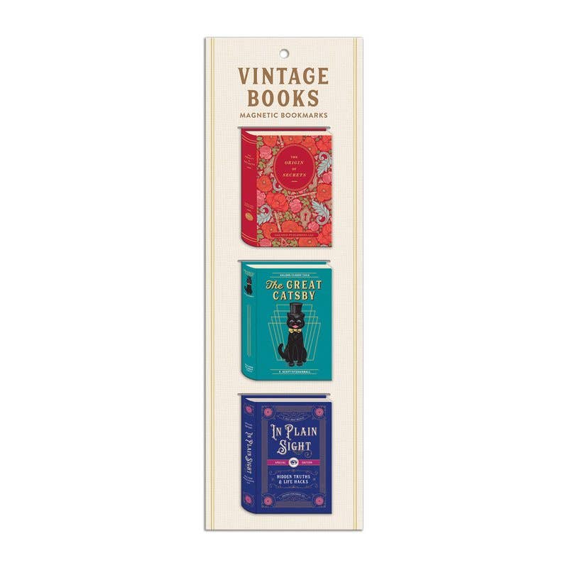 Abrams & Chronicle Books – wholesale Bookmark – Vintage Books Shaped Magnetic Bookmarks (Bookmark)0