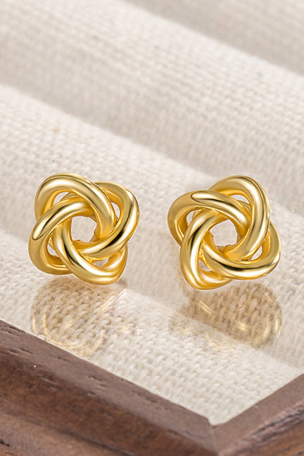 Gold Knotted Stud Earrings for wholesale on Faire1