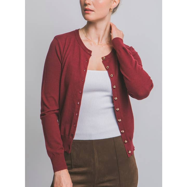 90333CN Ronde Hals Gouden Knoopjes Vest voor wholesale door Coloring You