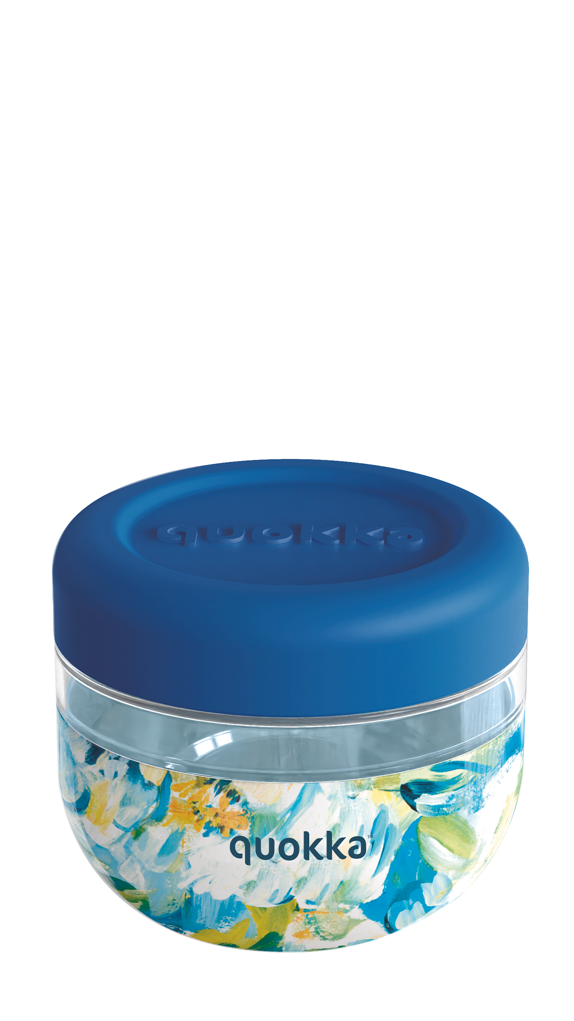 QUOKKA - Wholesale Food Storage Container - MS FOOD CONTAINER WITH SILICONE COVER BUBBLE BLUE PEON20