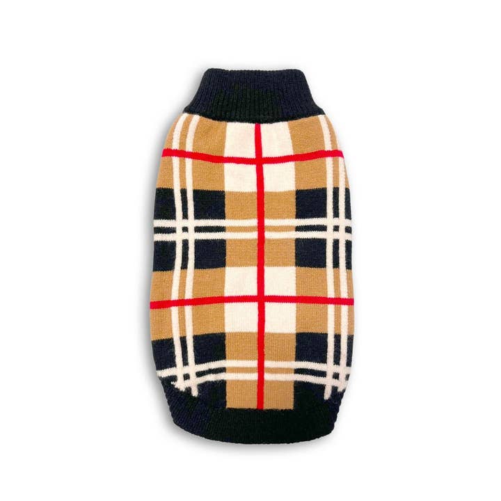 fabdog - Wholesale Pet Sweater - Dog - Classic Plaid Dog Sweater