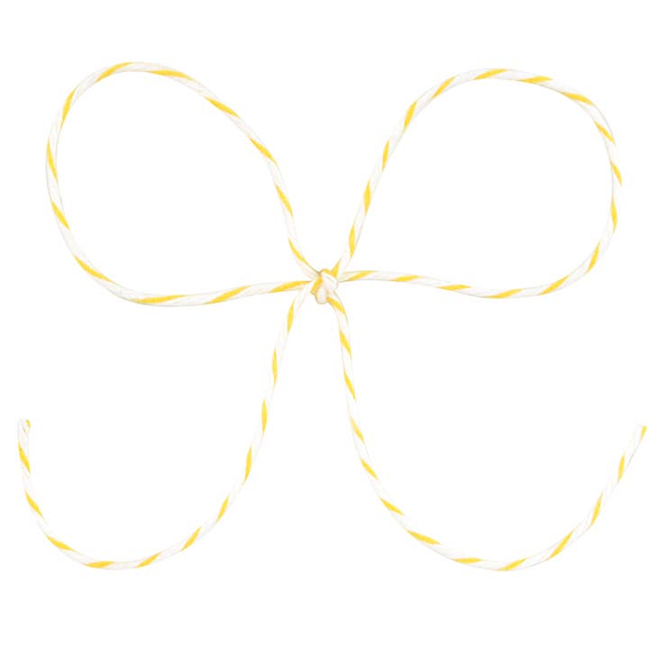Twine - Yellow & White Stripe for wholesale by MIDORI Inc.