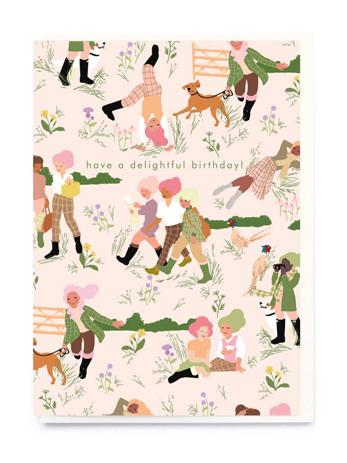 Verjaardagskaart met plattelandsdesign voor wholesale door Noi Publishing