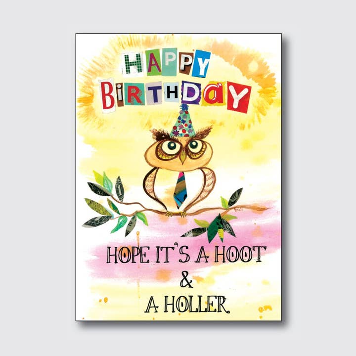 Hoot & Holler för wholesale av Chique Lixo Greeting Cards