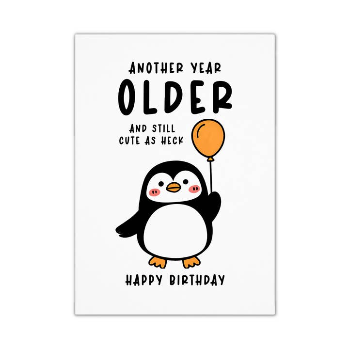 Unique Funny Birthday Card - Penguin for wholesale by Smirk & Scribble