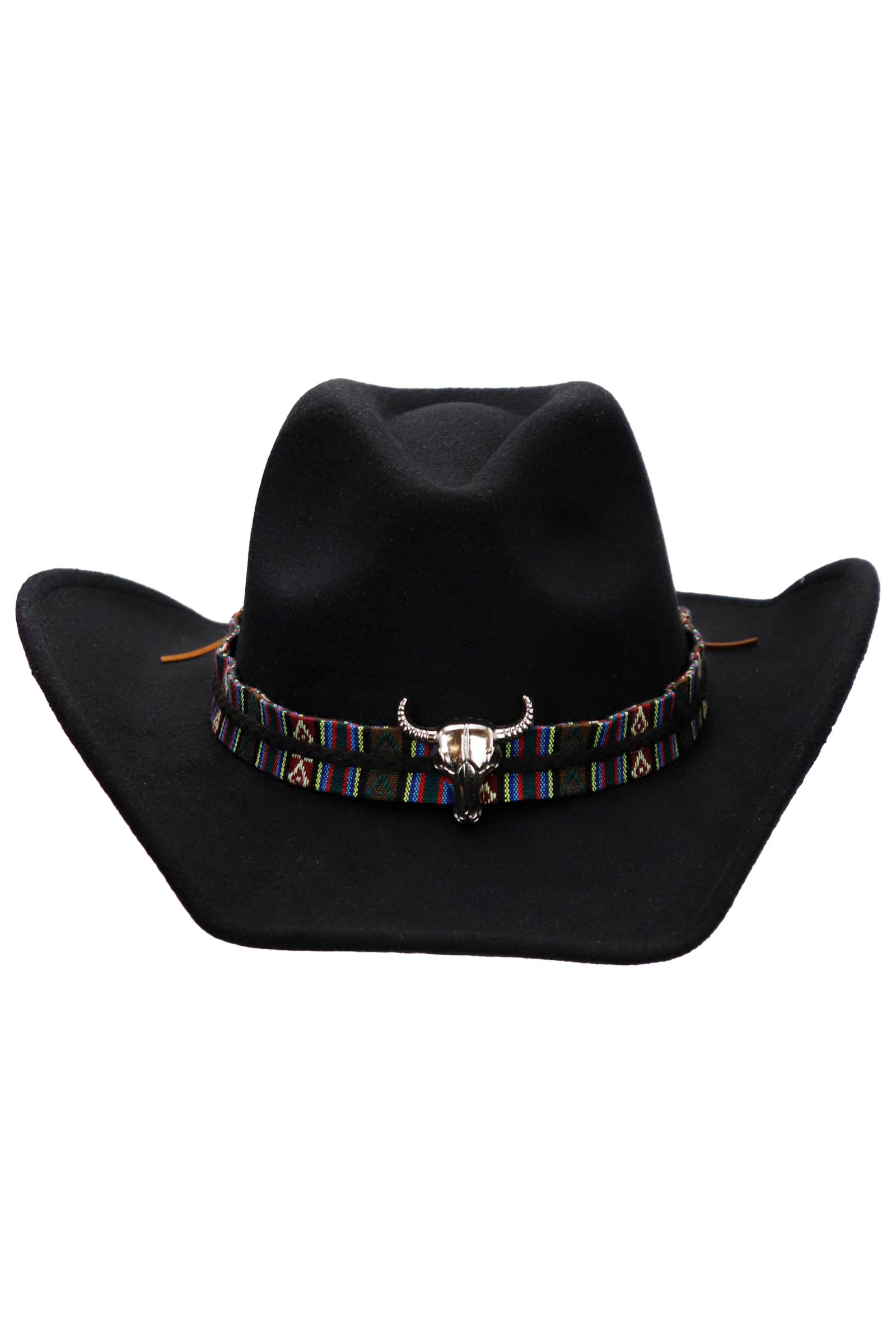 Cap Zone – Chapéu de cowboy - Unissexo por atacado – Chapéu de Feltro Cowboy Cap Zone Tycoon com Aba Relaxada e Fivela Tribal Navajo30