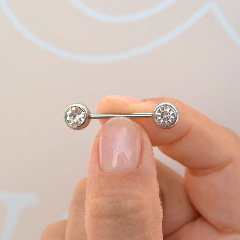 StockJWL - Wholesale Single Earring - Solitaire Model Nipple Piercing Belly Piercing Nipple Piercing Nipple Barbells Nipple Bar Body Piercing Bridge Barbells Body Jewelry3