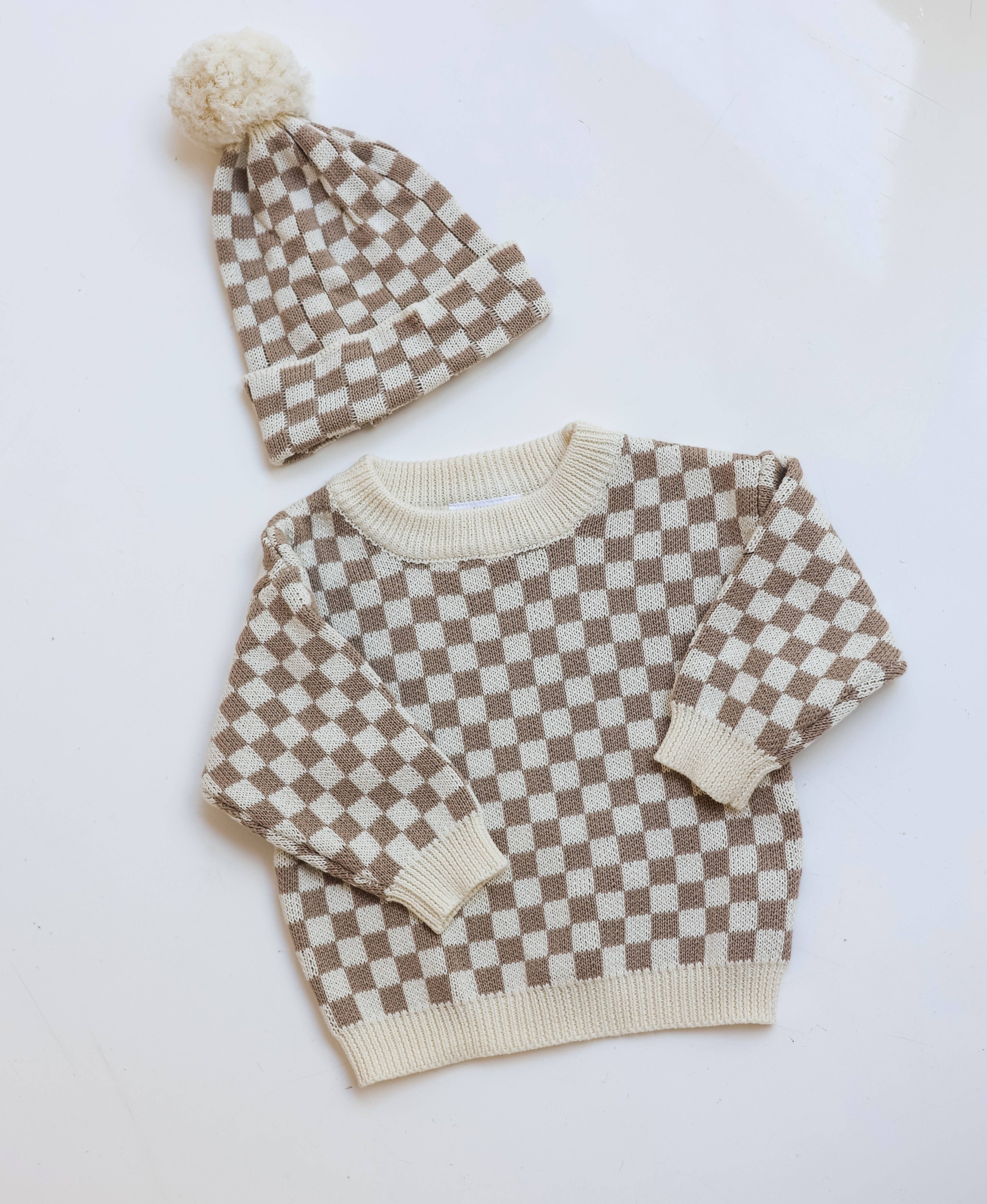 Celebrate Your Tribe - Wholesale Knit Sweater - Kids - Checker Knit Sweater7