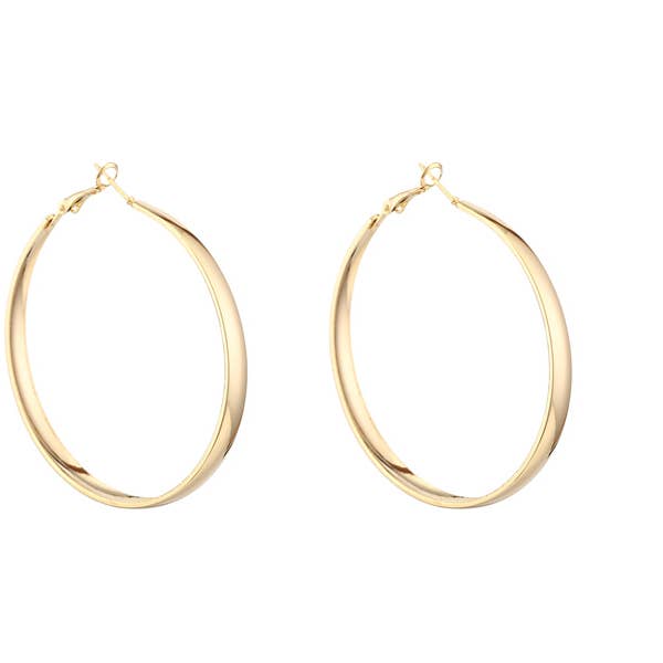 Mode metalbøjleørering i stor størrelse til damer for engroshandel hos Nima Accessories Inc