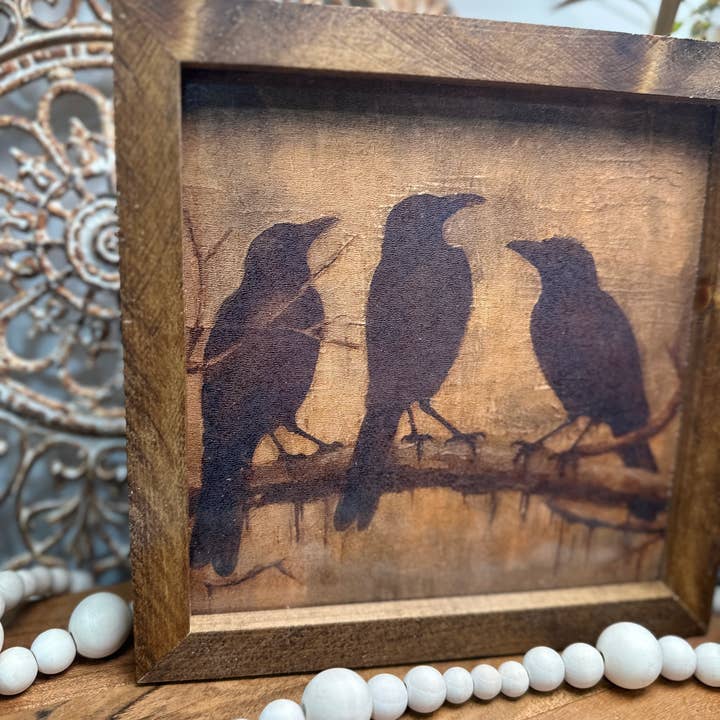 The Broken Board - Wholesale Art Print - Crows, Halloween decor, Fall Decor4