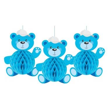 Decoración con diseño de oso nido de abeja con diseño de niño para venta al por mayor de Party Expo, LLC