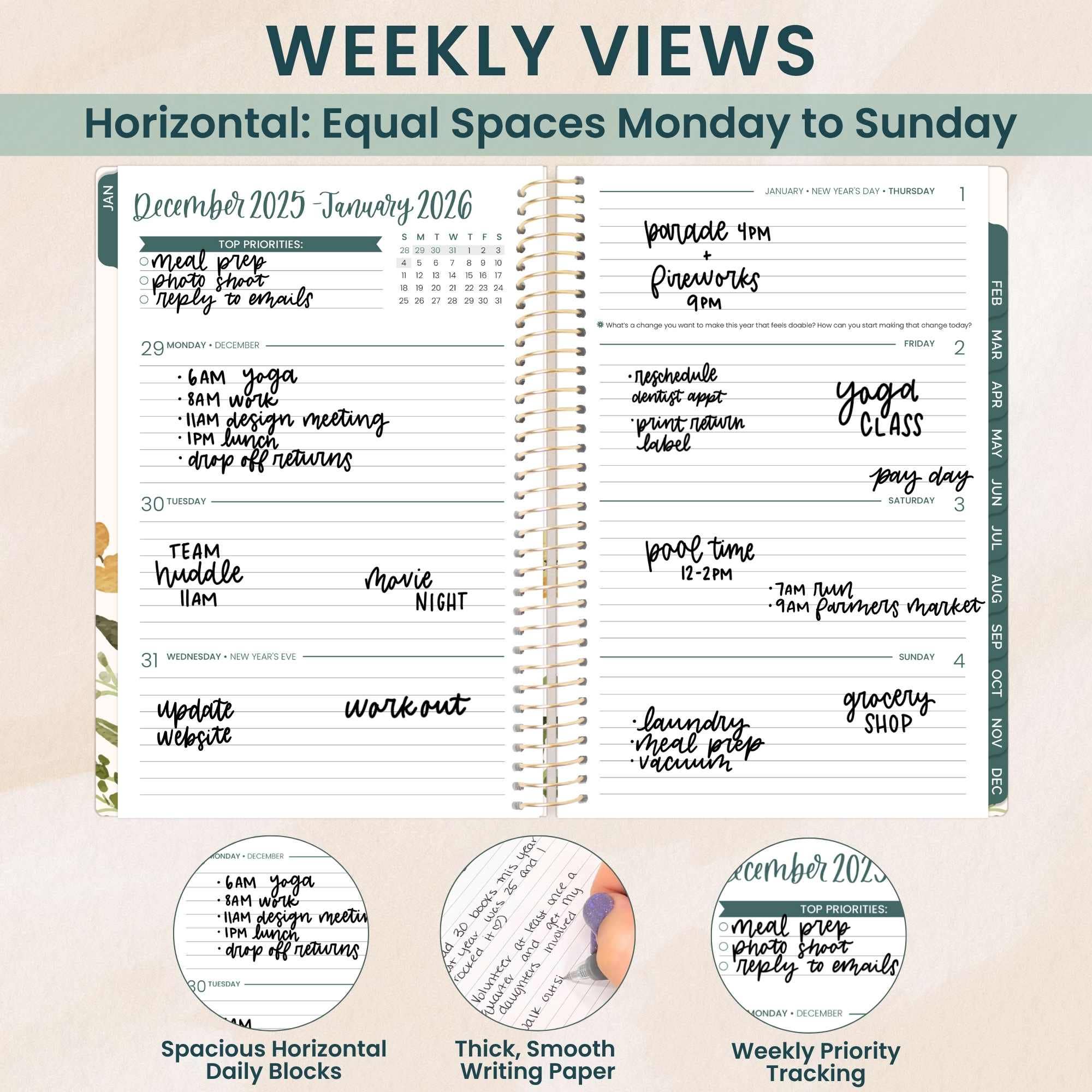 bloom daily planners - Wholesale Planner - 2026 Soft Cover Planner - 5" x 8" size27