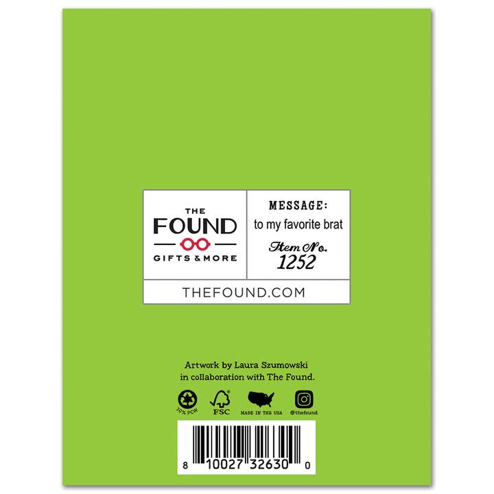 THE FOUND - Wholesale Birthday card - Charli XCX BRAT Birthday Card