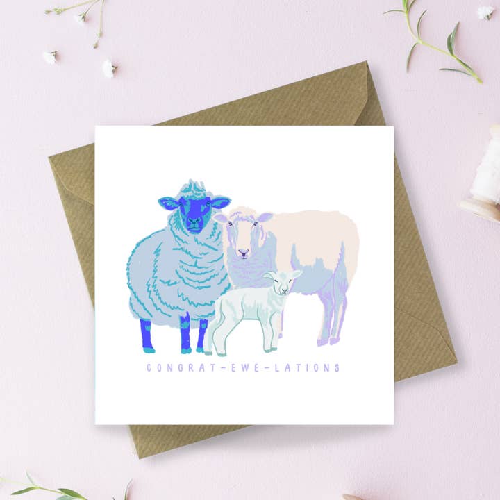 Cartão de Parabéns - EWE-Lations por atacado de Sayers Studio