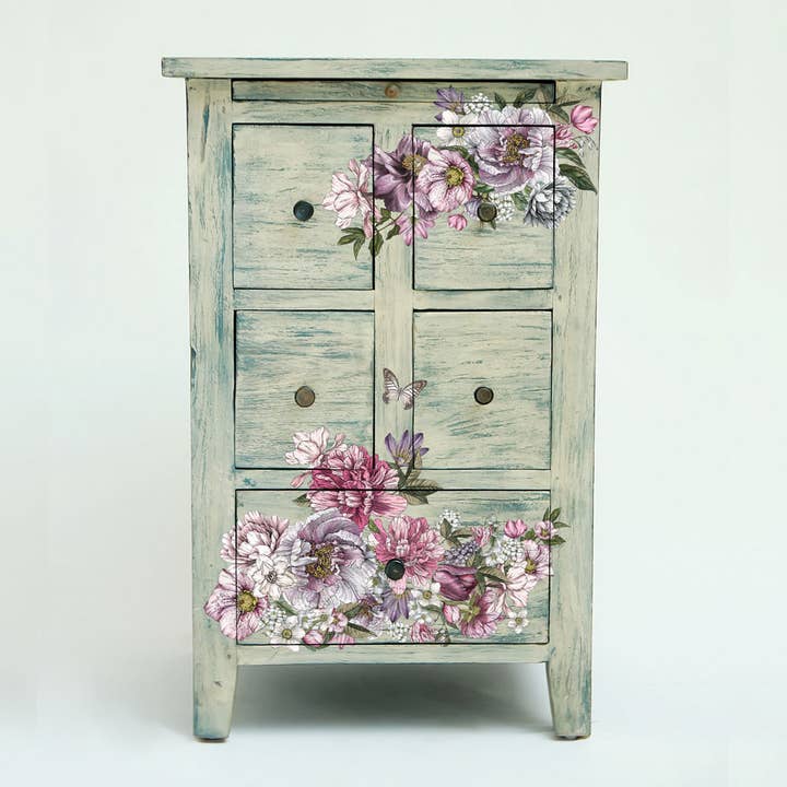 Redesign with Prima – wholesale Wall stencils – Redesign With Prima Small Transfers Dreamy Florals 6"x12"