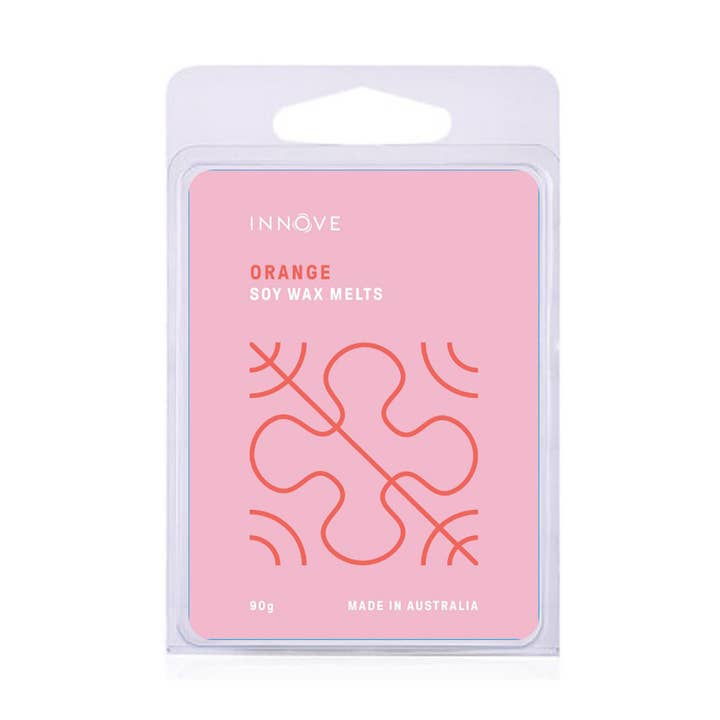 Orange Soy Wax Melts - Clamshell for wholesale by INNOVE