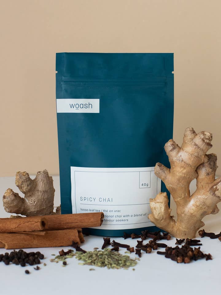 Spicy Chai Tea for wholesale by Woash Wellness