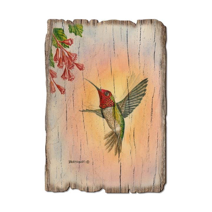 Anna Hummingbird - Wood Rustic Edge Postcards & Magnets for wholesale by DaydreamHQ