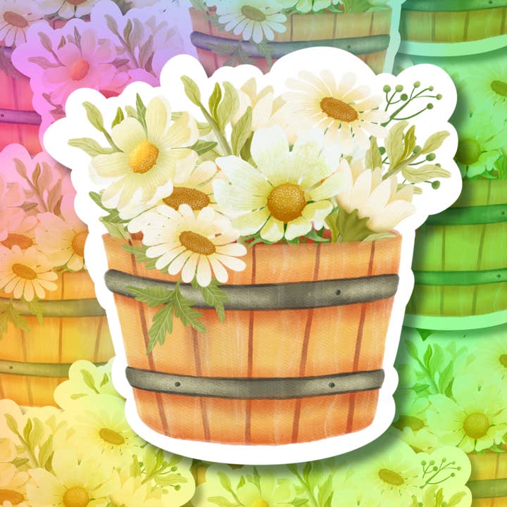 Daisy Bouquet Vinyl Klistermærke for engroshandel hos Hikaru Tara Art Arst & Craft Gift Shop