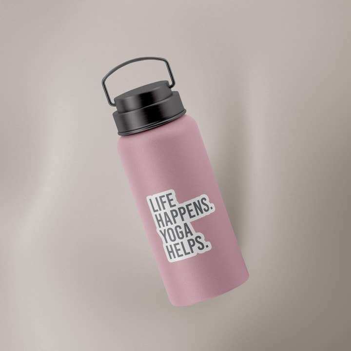 Ivy + Cloth - Wholesale Sticker - Life Happens Yoga Helps Decal1