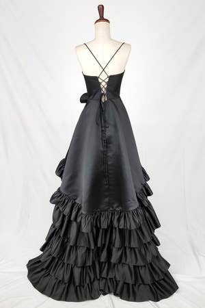 Chicas - Vendita all'ingrosso Vestito - Donna - Abito lungo con gonna arruffata. C8268