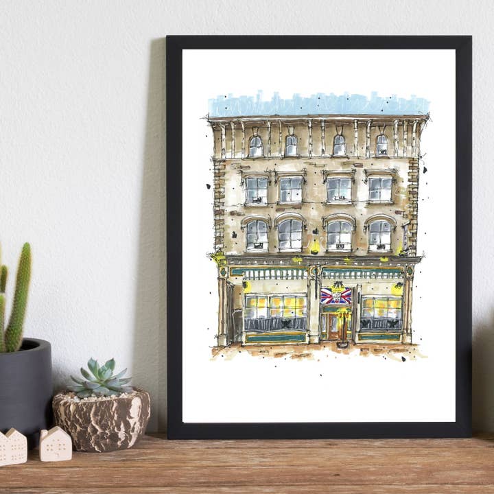 Downtown Sketcher - Wholesale Art Print - Split Crow Pub, Halifax - Print