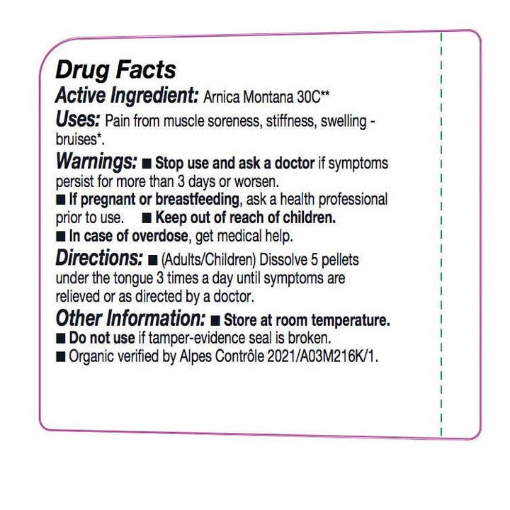 Ollois - Wholesale Oral Supplement/Vitamin - Olloïs Arnica Montana 30C Vegan Organic Kosher, 80 pellets3