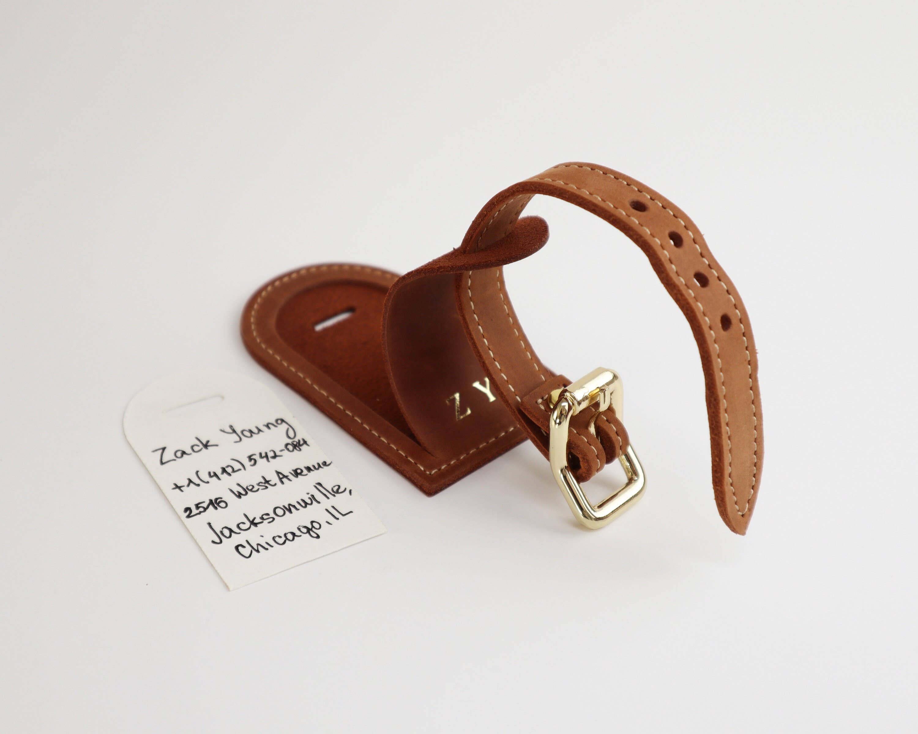 Pol Leather Studio - Wholesale Luggage Tag - Leather Luggage Tag, Personalized Tag,  Gift For Traveler6